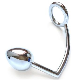 METAL HARD - RING WITH ANAL HOOK 50MM - Kink&Play