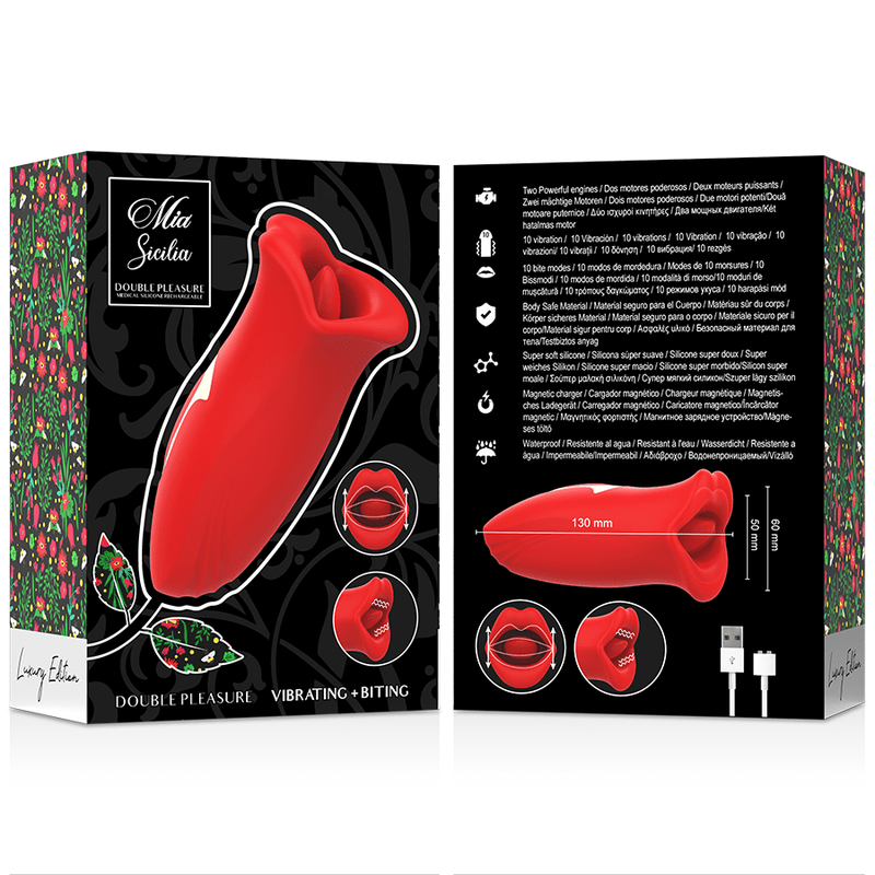 MIA - SICILIA DOUBLE PLEASURE VIBRATING + BITING - Kink&Play