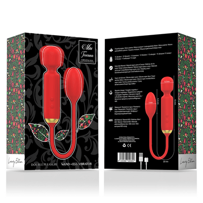 MIA - TOSCANA DOUBLE PLEASURE WAND + VIBRATING EGG - Kink&Play