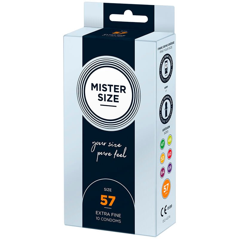 MISTER SIZE - CONDOM SIZE L 57 MM (10 UNITS) - Kink&Play