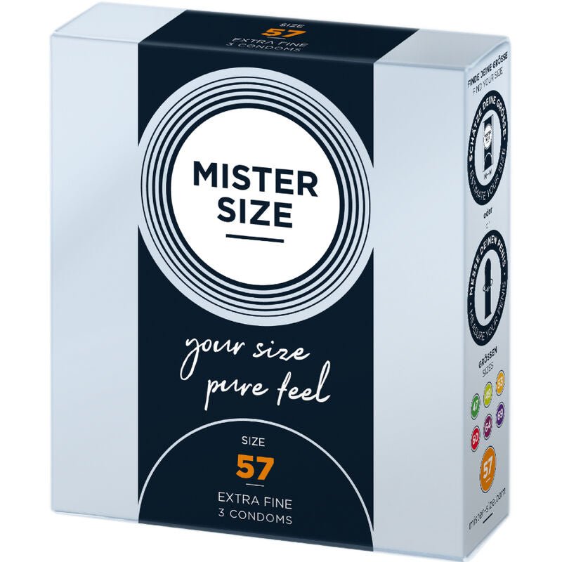 MISTER SIZE - CONDOM SIZE L 57 MM (3 UNITS) - Kink&Play