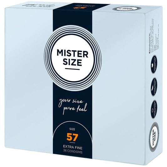 MISTER SIZE - CONDOM SIZE L 57 MM (36 UNITS) - Kink&Play