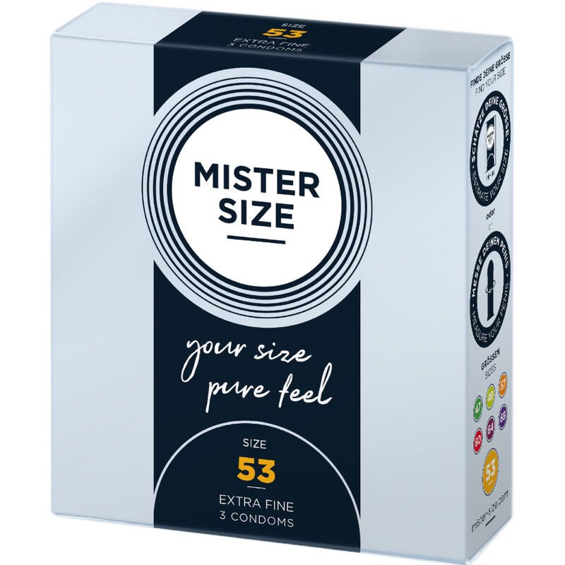 MISTER SIZE - CONDOM SIZE M 53 MM (3 UNITS) - Kink&Play