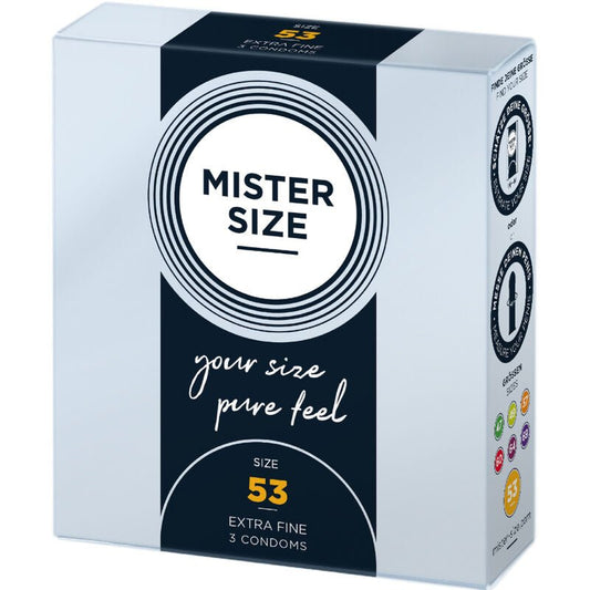 MISTER SIZE - CONDOM SIZE M 53 MM (3 UNITS) - Kink&Play