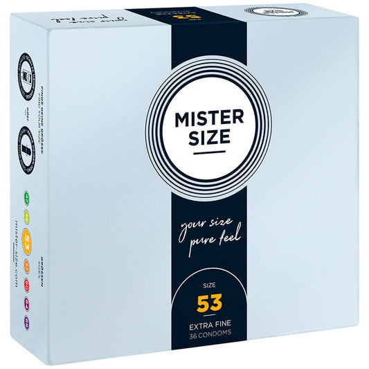 MISTER SIZE - CONDOM SIZE M 53 MM (36 UNITS) - Kink&Play