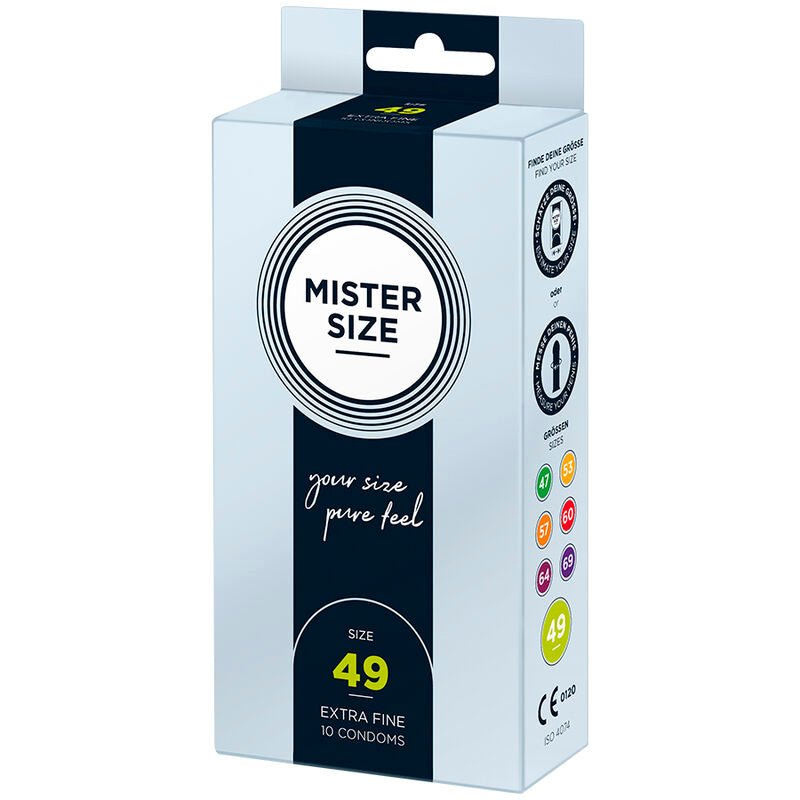MISTER SIZE - CONDOM SIZE S 49 MM (10 UNITS) - Kink&Play