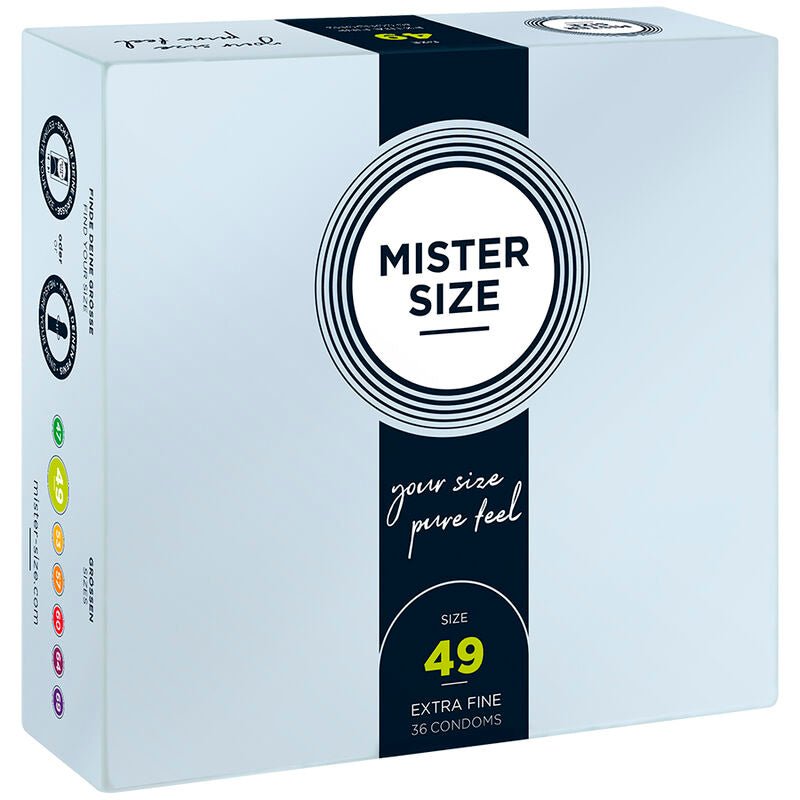 MISTER SIZE - CONDOM SIZE S 49 MM (36 UNITS) - Kink&Play