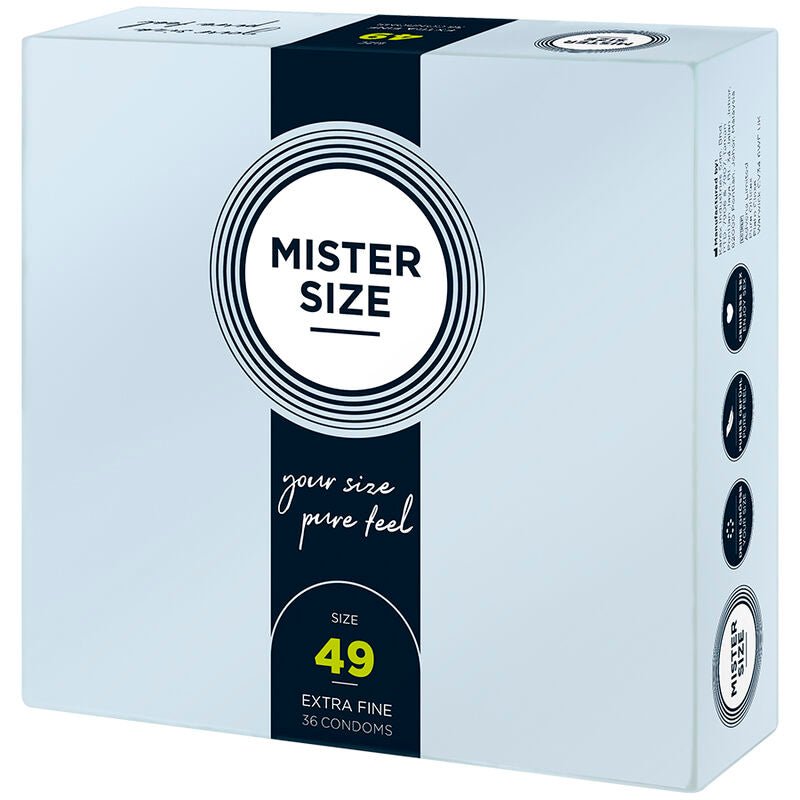 MISTER SIZE - CONDOM SIZE S 49 MM (36 UNITS) - Kink&Play