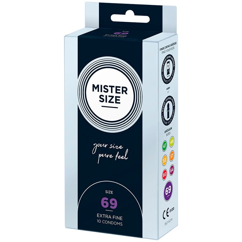 MISTER SIZE - CONDOMS SIZE XXXL 69 MM (10 UNITS) - Kink&Play