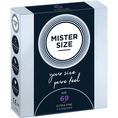 MISTER SIZE - CONDOMS SIZE XXXL 69 MM (3 UNITS) - Kink&Play
