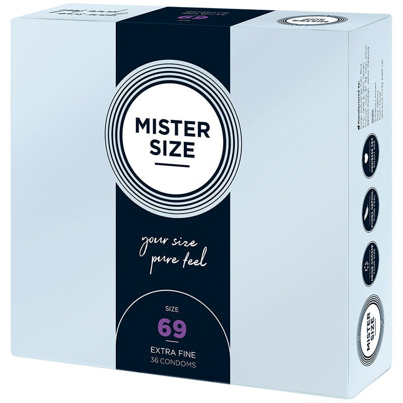 MISTER SIZE - CONDOMS SIZE XXXL 69 MM (36 UNITS) - Kink&Play