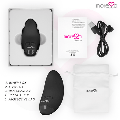 MORESSA - BLOSSOM BLACK VIBRATOR - Kink&Play