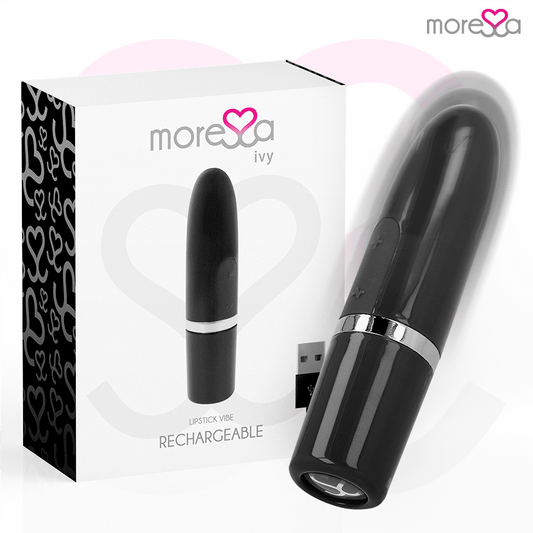 MORESSA - IVY VIBRATOR STIMULATOR TRAVEL BLACK - Kink&Play