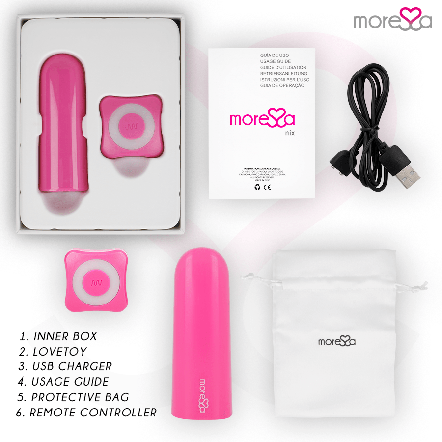 MORESSA - NIX VIBRATOR REMOTE CONTROL PINK - Kink&Play