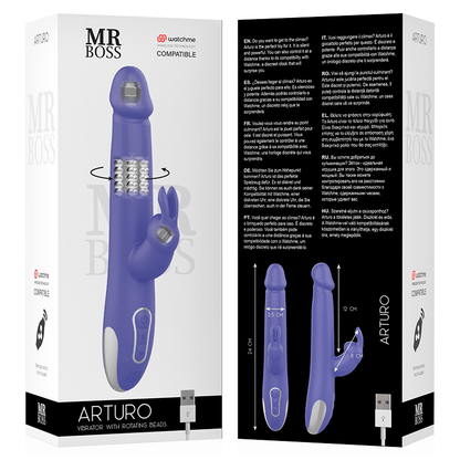 MR BOSS - ARTURO VIBRATOR & ROTATOR COMPATIBLE WITH WATCHME WIRELESS TECHNOLOGY - Kink&Play