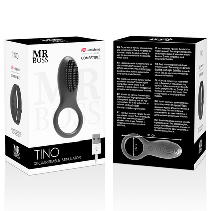 MR BOSS - TINO STIMULATOR RING COMPATIBLE WITH WATCHME WIRELESS TECHNOLOGY - Kink&Play