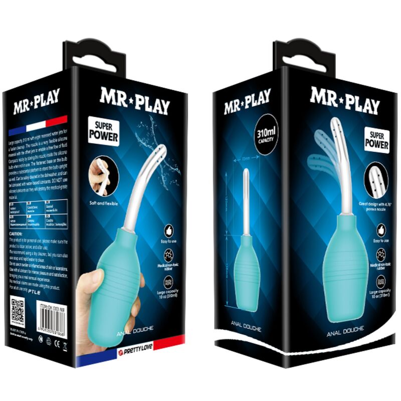 MR PLAY - ANAL PEAR BLUE RUBBER SHOWER - Kink&Play