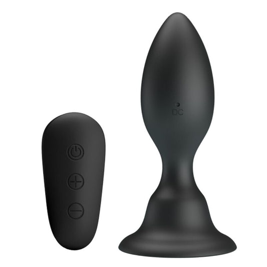 MR PLAY - ANAL PLUG WITH VIBRATION BLACK REMOTE CONTROL - Kink&Play