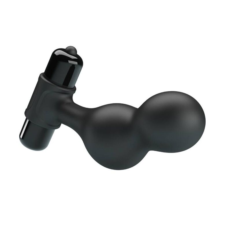 MR PLAY - BLACK SILICONE VIBRATOR ANAL PLUG - Kink&Play