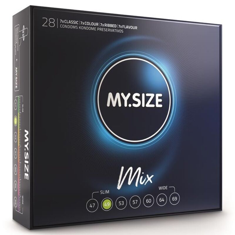 MY SIZE - MIX CONDOMS 49 MM 28 UNITS - Kink&Play