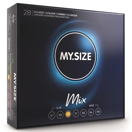 MY SIZE - MIX CONDOMS 53 MM 28 UNITS - Kink&Play