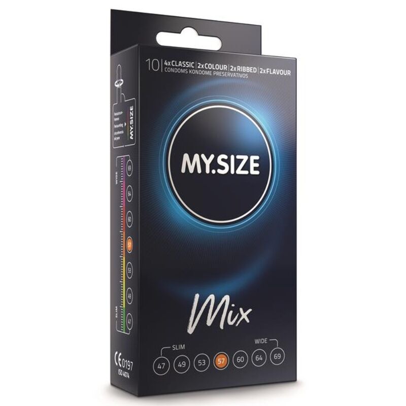 MY SIZE - MIX CONDOMS 57 MM 10 UNITS - Kink&Play