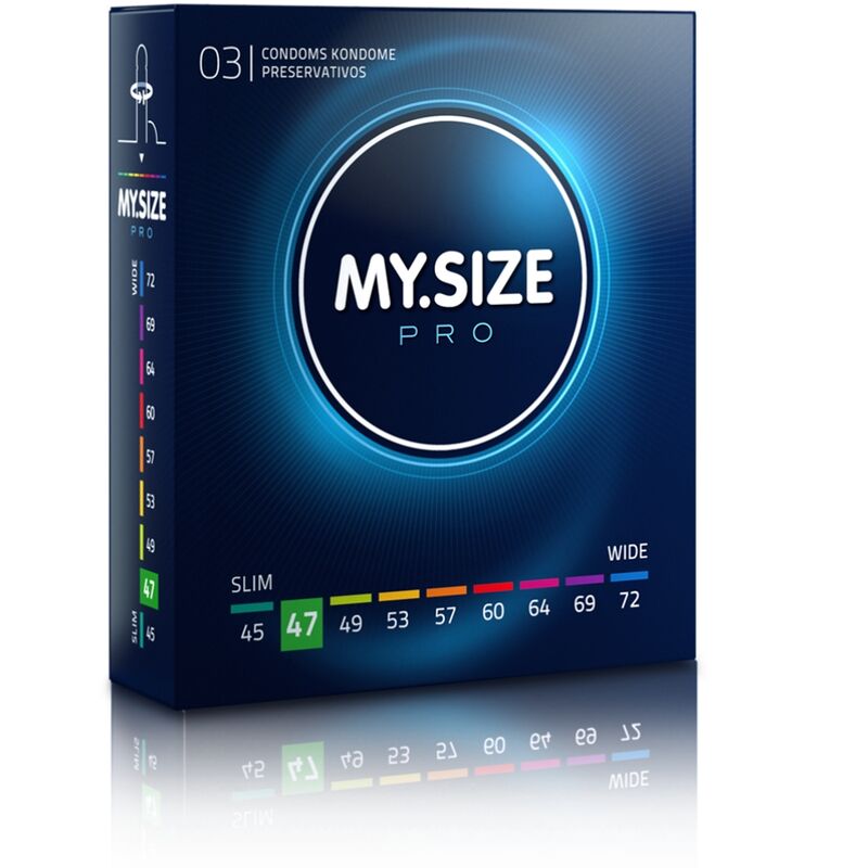 MY SIZE - PRO CONDOMS 47 MM 3 UNITS - Kink&Play