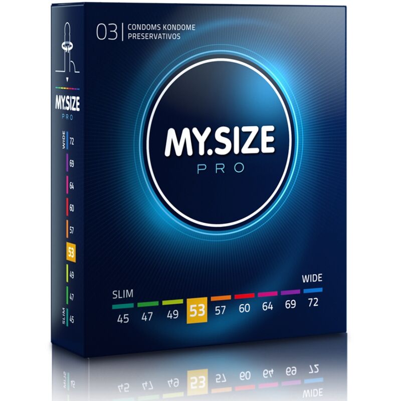 MY SIZE - PRO CONDOMS 53 MM 3 UNITS - Kink&Play