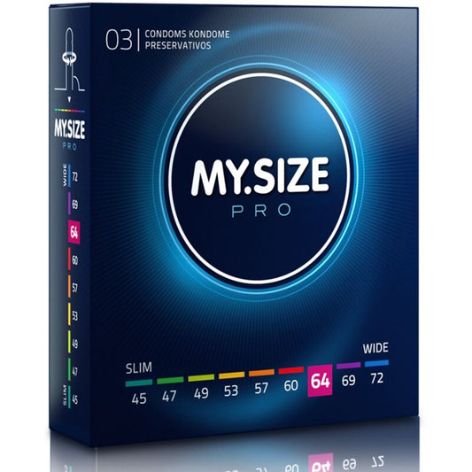 MY SIZE - PRO CONDOMS 64 MM 3 UNITS - Kink&Play