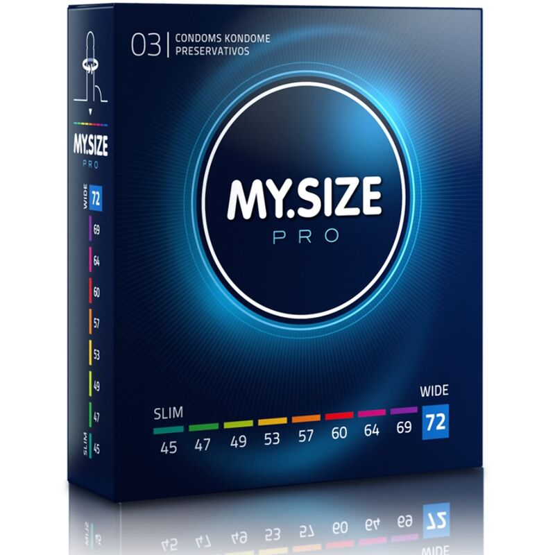 MY SIZE - PRO CONDOMS 72 MM 3 UNITS - Kink&Play