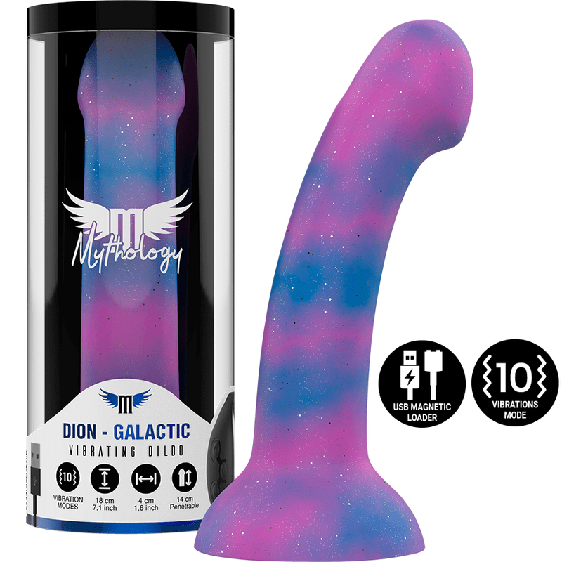 MYTHOLOGY - DION GALACTIC DILDO M - VIBRATOR WATCHME WIRELESS TECHNOLOGY COMPATIBLE - Kink&Play
