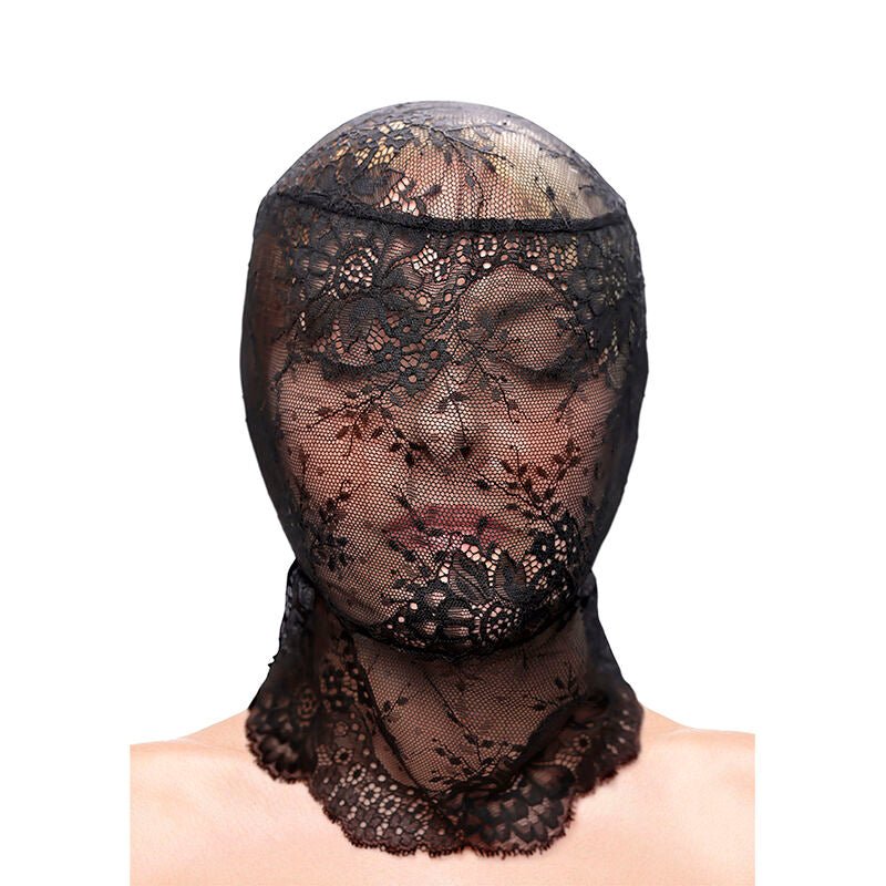 NS NOVELTIES - FETISH & FASHION LACE HOOD BLACK - Kink&Play