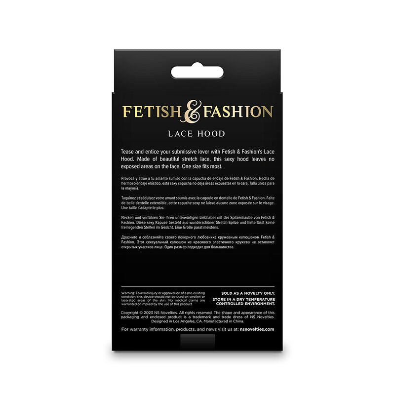 NS NOVELTIES - FETISH & FASHION LACE HOOD WHITE - Kink&Play