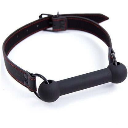 OHMAMA FETISH - BONE GAG WITH PU STRAP - Kink&Play