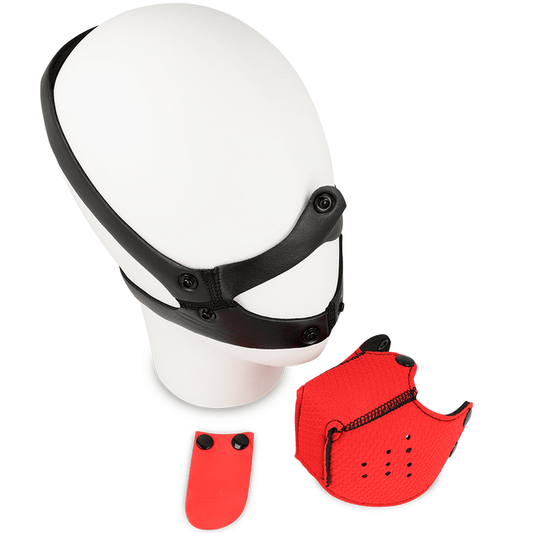 OHMAMA FETISH DOG MUZZLE - RED - Kink&Play