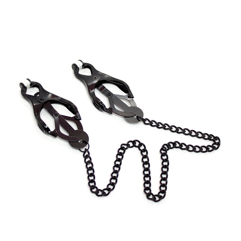 OHMAMA FETISH - JAPANESE NIPPLE Clamps WITH BLACK CHAIN - Kink&Play