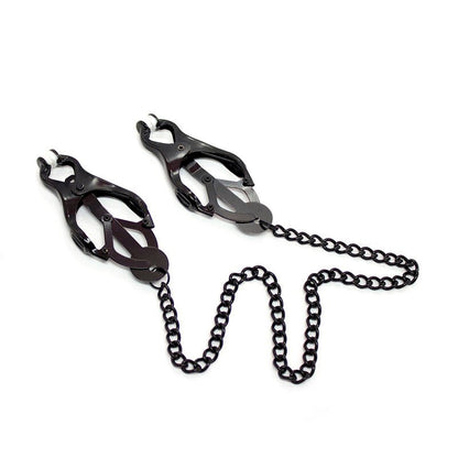 OHMAMA FETISH - JAPANESE NIPPLE Clamps WITH BLACK CHAIN - Kink&Play