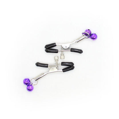 OHMAMA FETISH - NIPPLE Clamps WITH LILAC BELL - Kink&Play