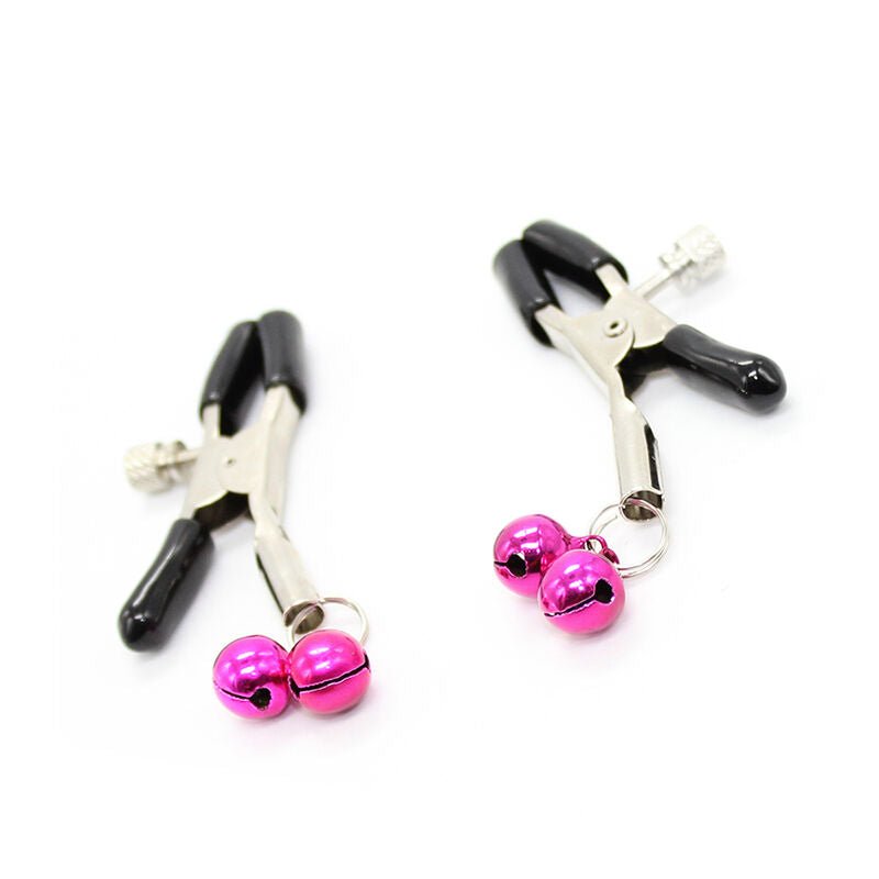 OHMAMA FETISH - NIPPLE CLAMPS WITH PINK BELL - Kink&Play