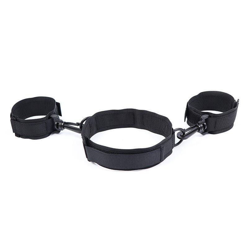 OHMAMA FETISH - NYLON HANDCUFFS AND COLLAR - Kink&Play