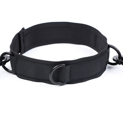 OHMAMA FETISH - NYLON HANDCUFFS AND COLLAR - Kink&Play