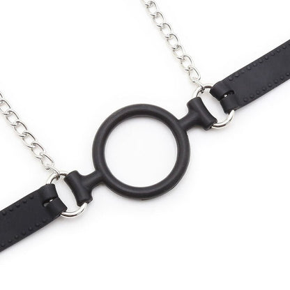 OHMAMA FETISH - RING GAG WITH CHAINS AND NIPPLE CLAMPS - Kink&Play
