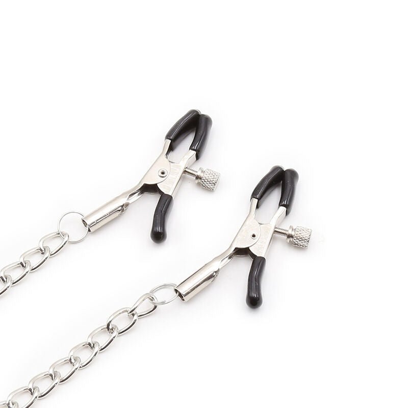 OHMAMA FETISH - RING GAG WITH CHAINS AND NIPPLE CLAMPS - Kink&Play