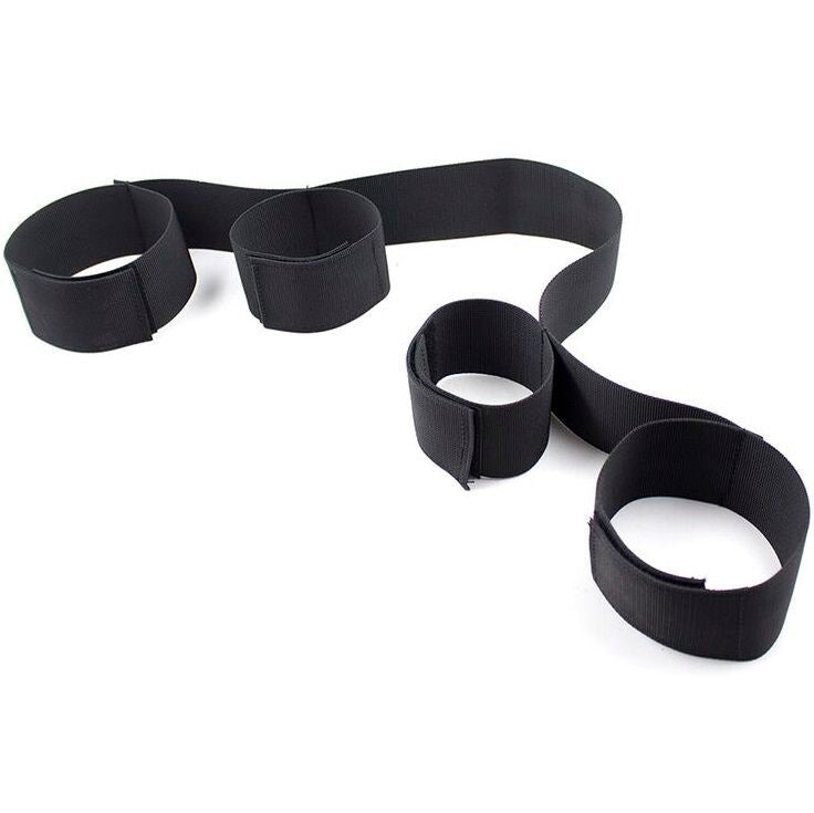 OHMAMA FETISH - SPREADER SOFT BAR FULL NYLON WRIST RESTRAINTS - Kink&Play
