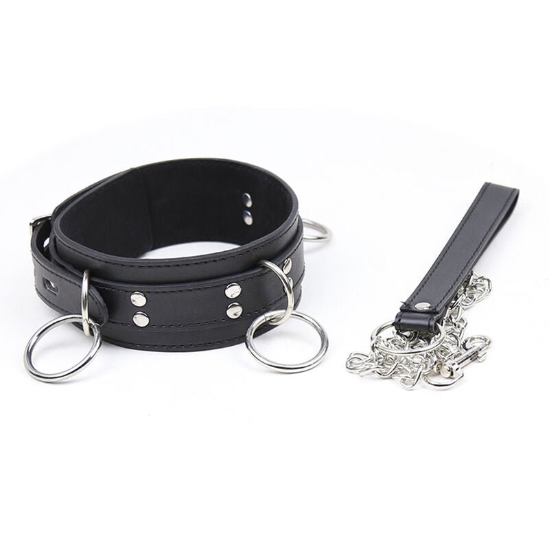 OHMAMA FETISH - SUBMISSION NECKLACE WITH 3 RINGS - Kink&Play