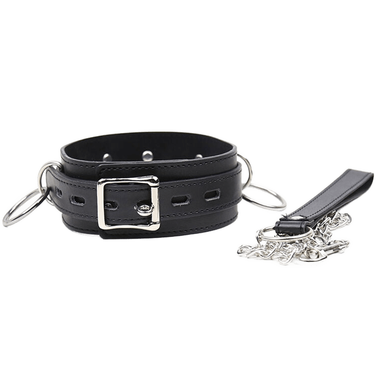 OHMAMA FETISH - SUBMISSION NECKLACE WITH 3 RINGS - Kink&Play