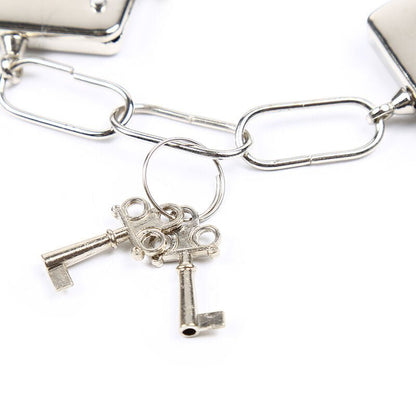 OHMAMA FETISH - VELVETEEN FURLINED METAL WRIST CUFFS - Kink&Play