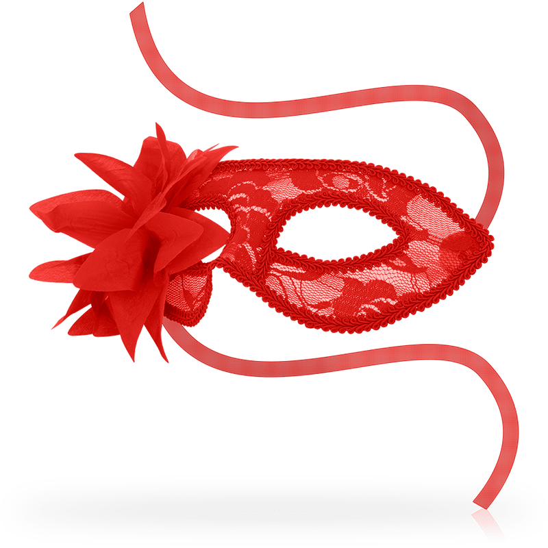 OHMAMA - MASKS MASKS WITH LACE AND RED FLOWER - Kink&Play