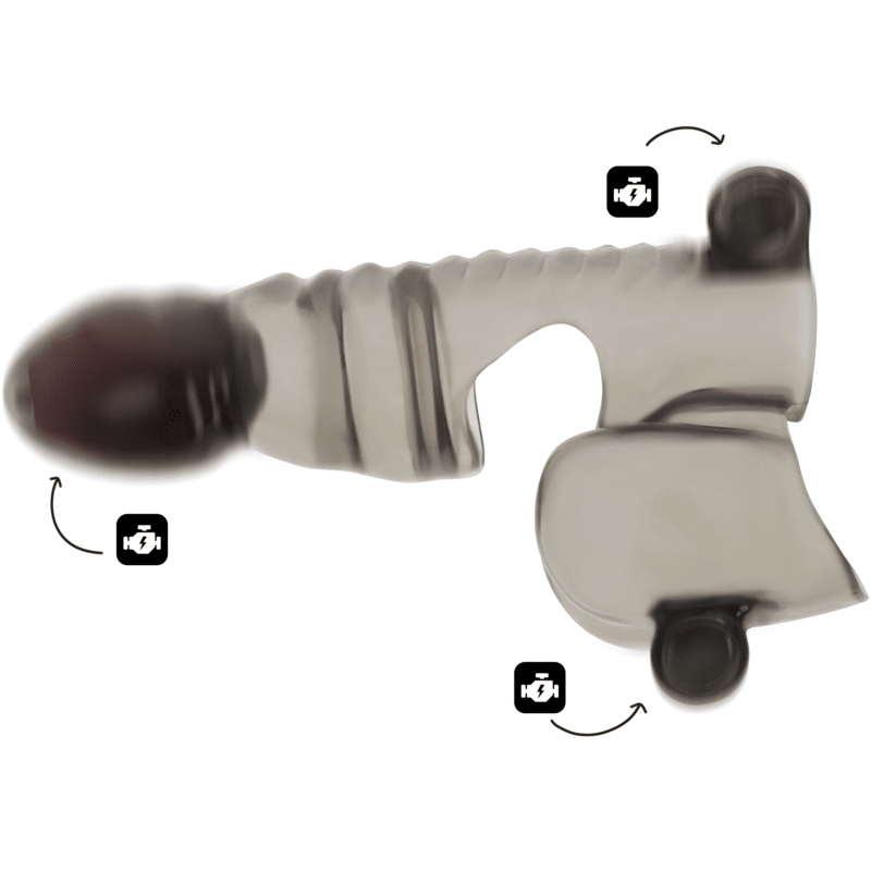 OHMAMA - PENIS AND TESTICLE SHEATH 3 MOTORS - Kink&Play