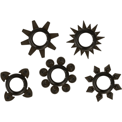 OHMAMA - SET OF 5 SILICONE TESTICLE AND PENIS RINGS - Kink&Play